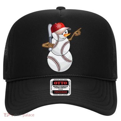 Baseball Snowman Balls Baseball Hat Snow Christmas Hat