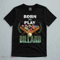 Billiards Saying Born To Play Billiard Funny Lover Trending T-Shirt thumb 5