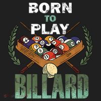 Billiards Saying Born To Play Billiard Funny Lover Trending Golf Towel thumb 3