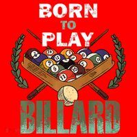 Billiards Saying Born To Play Billiard Funny Lover Trending Santa Hat thumb 1