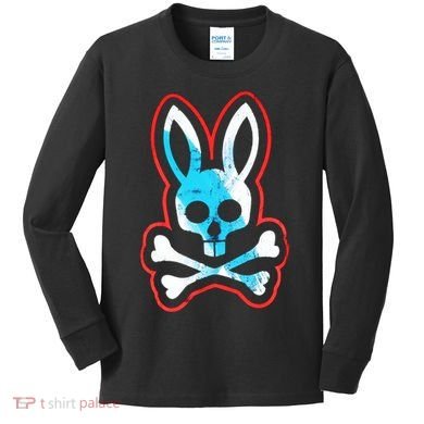 Bunny Skull Kids Long Sleeve Shirt