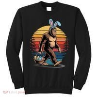 Bigfoot Sasquatch Bunny Easter Eggs Retro Sweatshirt thumb 0
