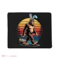 Bigfoot Sasquatch Bunny Easter Eggs Retro Mousepad thumb 0