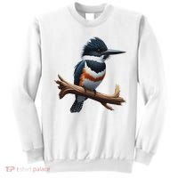Bird Series. Belted Kingfisher Bird. ArtistS Rendition. Sweatshirt thumb 0