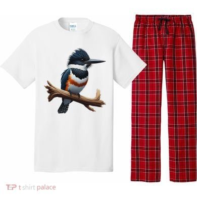 Bird Series. Belted Kingfisher Bird. ArtistS Rendition. Pajama Set