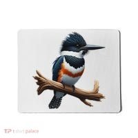 Bird Series. Belted Kingfisher Bird. ArtistS Rendition. Mousepad thumb 0