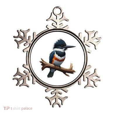 Bird Series. Belted Kingfisher Bird. ArtistS Rendition. Ornament