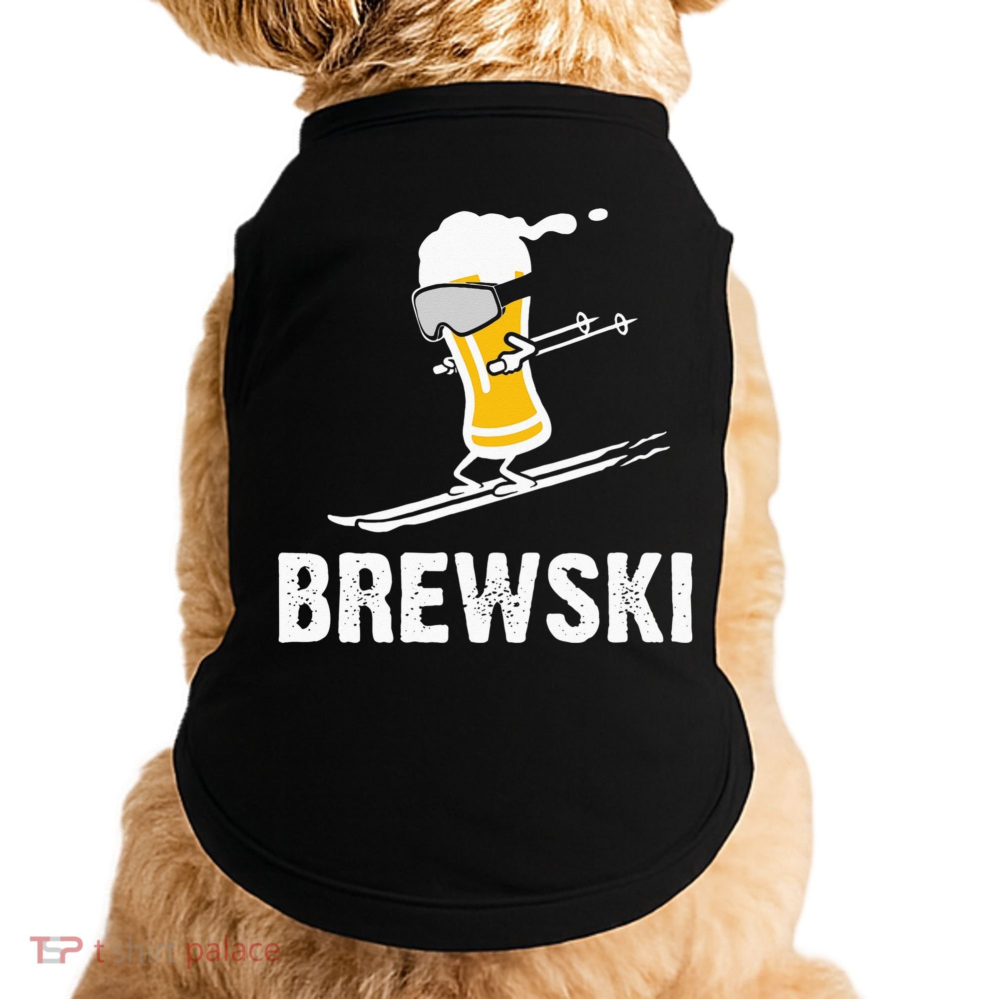 Brewski Skiing Beer Doggie Tank