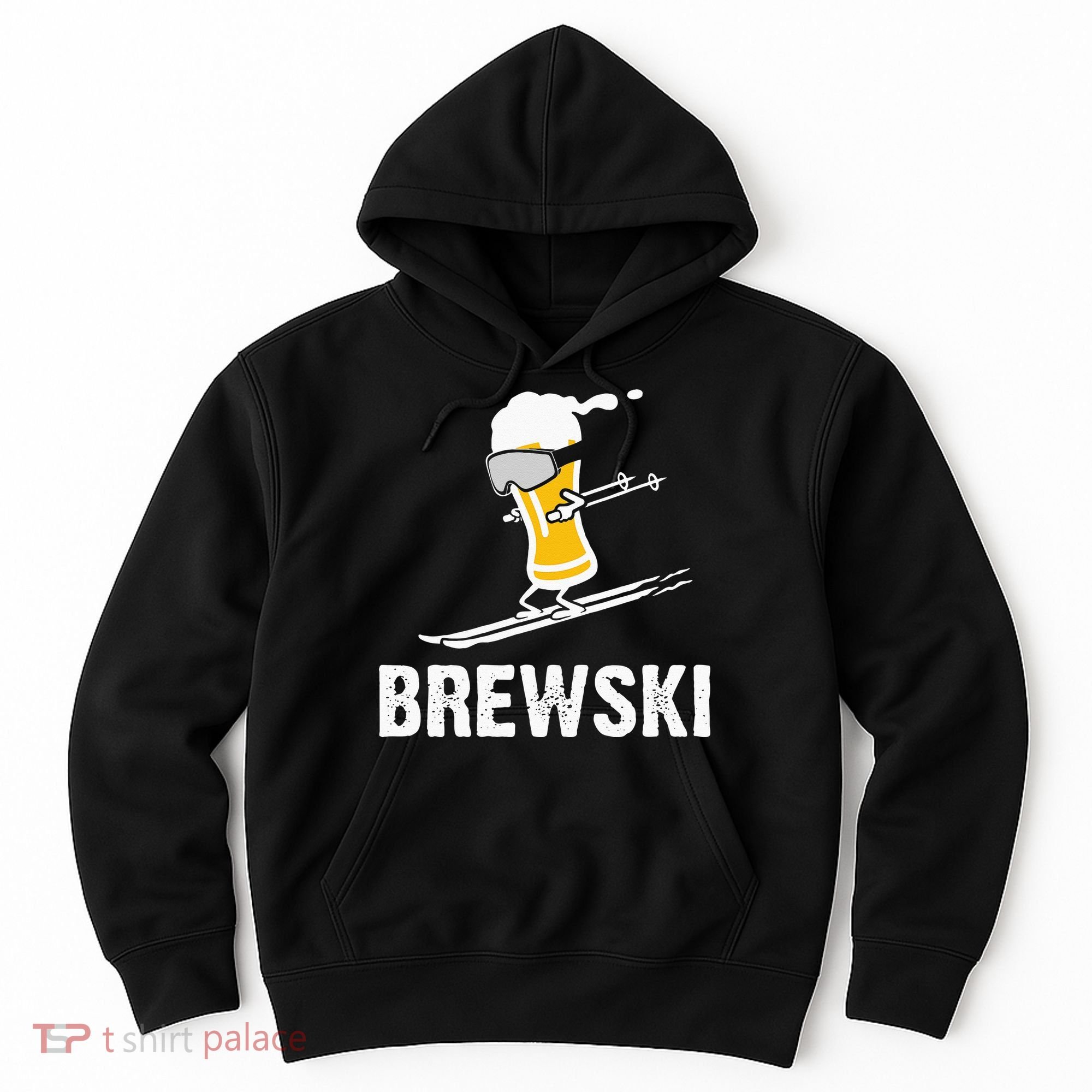 Brewski Skiing Beer Hoodie