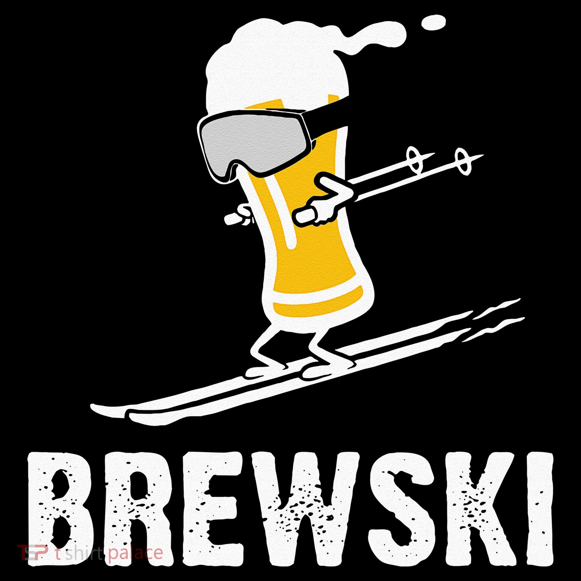 Brewski Skiing Beer Apron