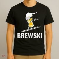 Brewski Skiing Beer T-Shirt thumb 3