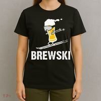 Brewski Skiing Beer T-Shirt thumb 4