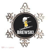 Brewski Skiing Beer Ornament thumb 0