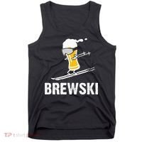 Brewski Skiing Beer Tank Top thumb 0
