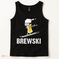 Brewski Skiing Beer Tank Top thumb 2