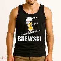 Brewski Skiing Beer Tank Top thumb 3