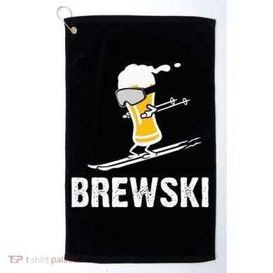 Brewski Skiing Beer Golf Towel