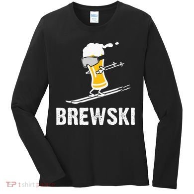Brewski Skiing Beer Women's Long Sleeve Shirt