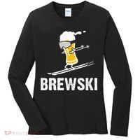 Brewski Skiing Beer Women's Long Sleeve Shirt thumb 0