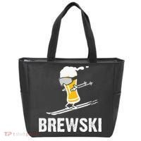 Brewski Skiing Beer Tote Bag thumb 0