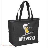 Brewski Skiing Beer Tote Bag thumb 2