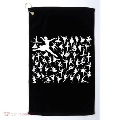 Ballerina Silhouettes Golf Towel