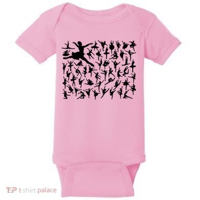 Ballerina Silhouettes Baby Bodysuit