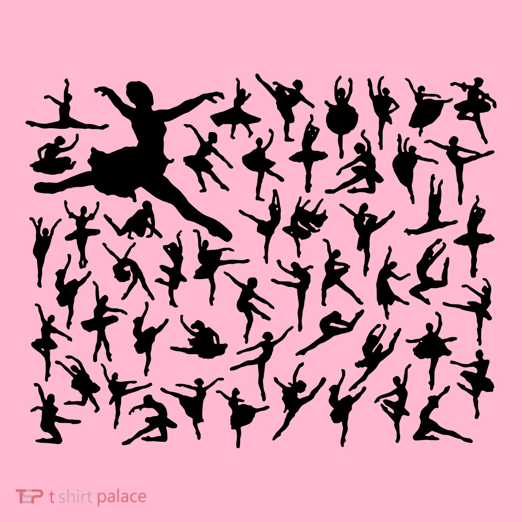 Ballerina Silhouettes Women's T-Shirt
