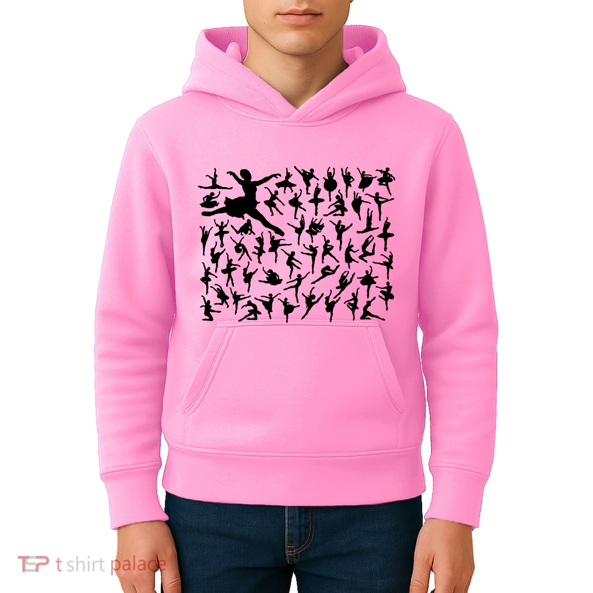 Ballerina Silhouettes Kids Hoodie