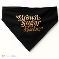 Brown Sugar Babe Melanin USA-Made Doggie Bandana thumb 0