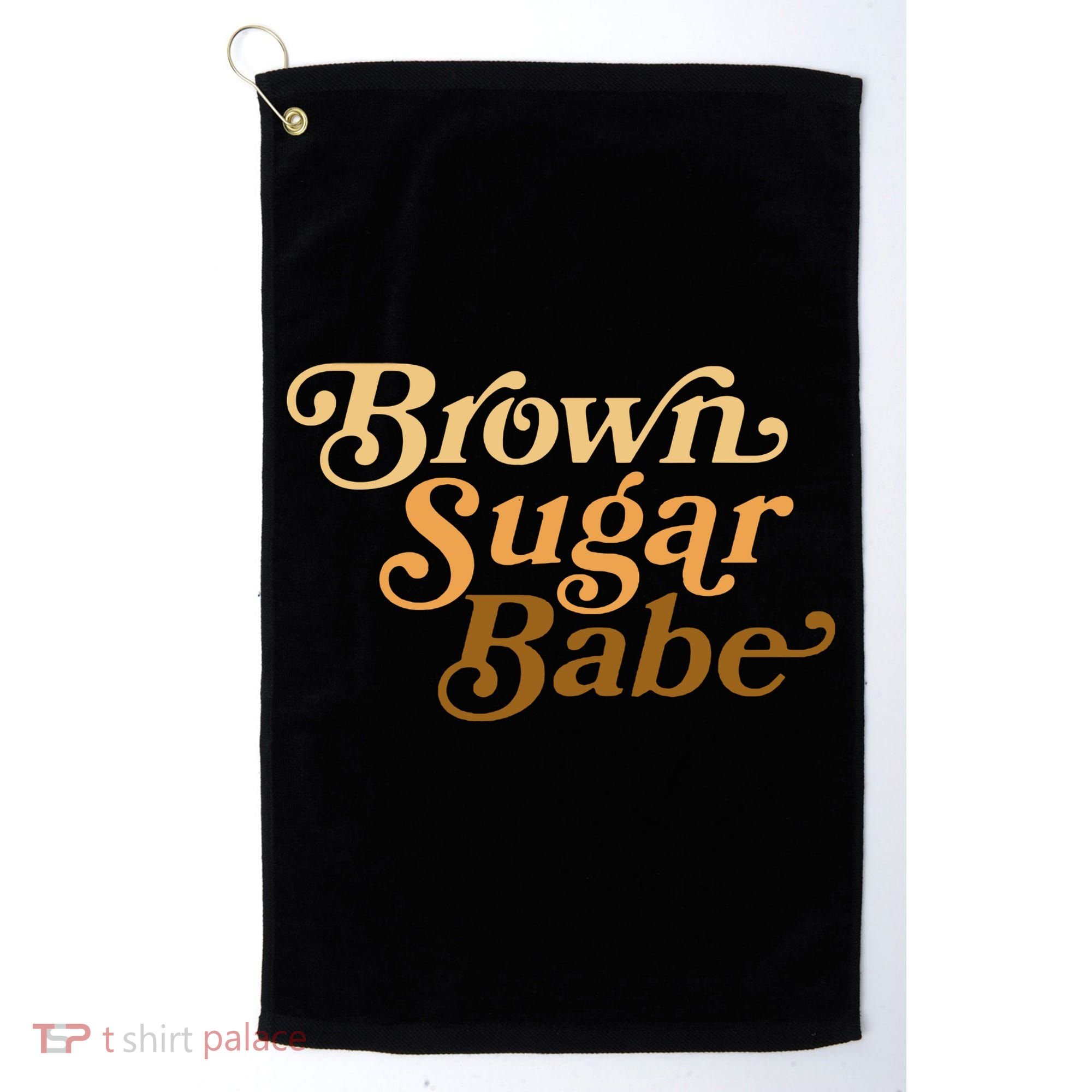 Brown Sugar Babe Melanin Golf Towel