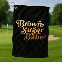 Brown Sugar Babe Melanin Golf Towel thumb 1