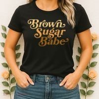 Brown Sugar Babe Melanin Women's T-Shirt thumb 2