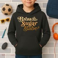 Brown Sugar Babe Melanin Kids Hoodie thumb 2