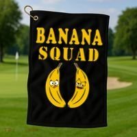 Banana Squad Bananas Cool Gift Golf Towel thumb 1