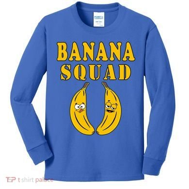Banana Squad Bananas Cool Gift Kids Long Sleeve Shirt