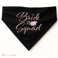 Bride Squad Bachelorette Party Bridal Shower Bridesmaid USA-Made Doggie Bandana thumb 0