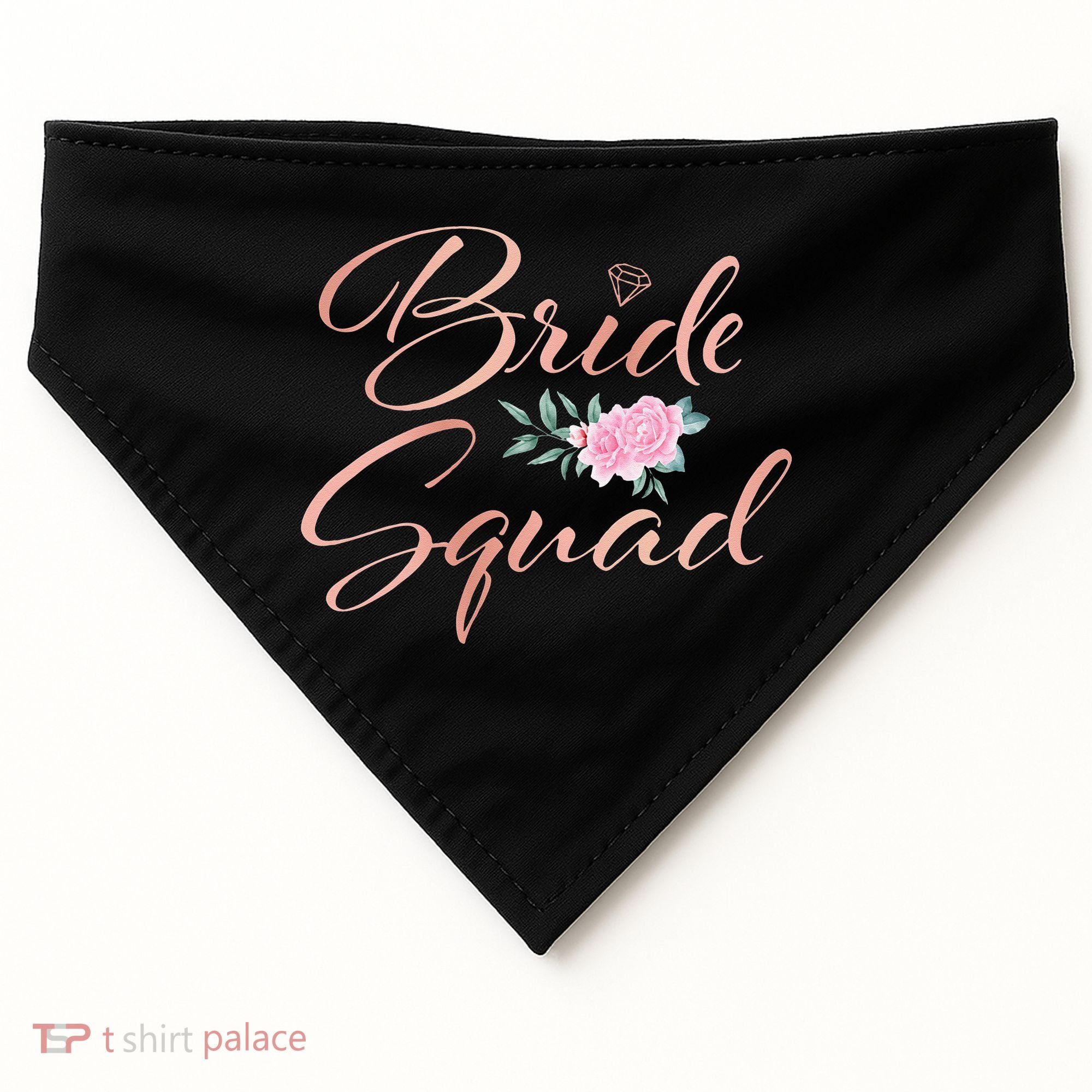 Bride Squad Bachelorette Party Bridal Shower Bridesmaid USA-Made Doggie Bandana
