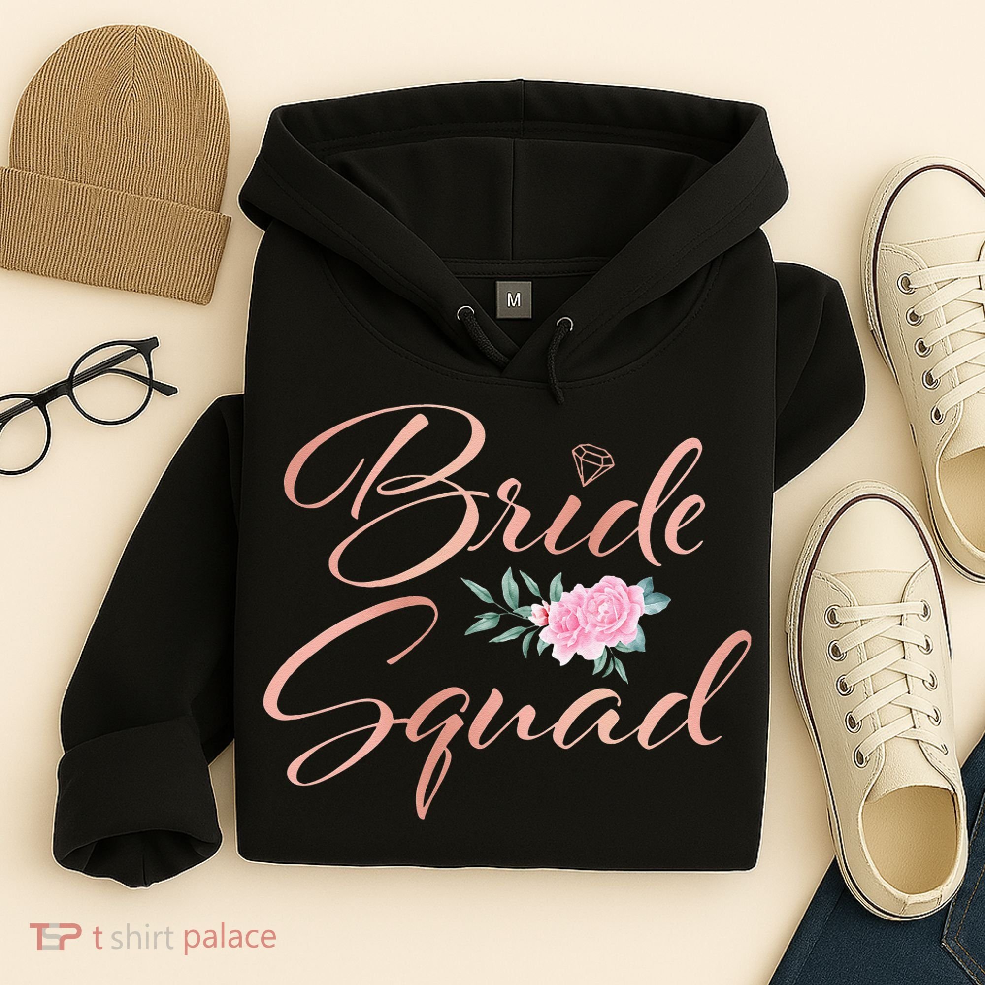 Bride Squad Bachelorette Party Bridal Shower Bridesmaid Hoodie