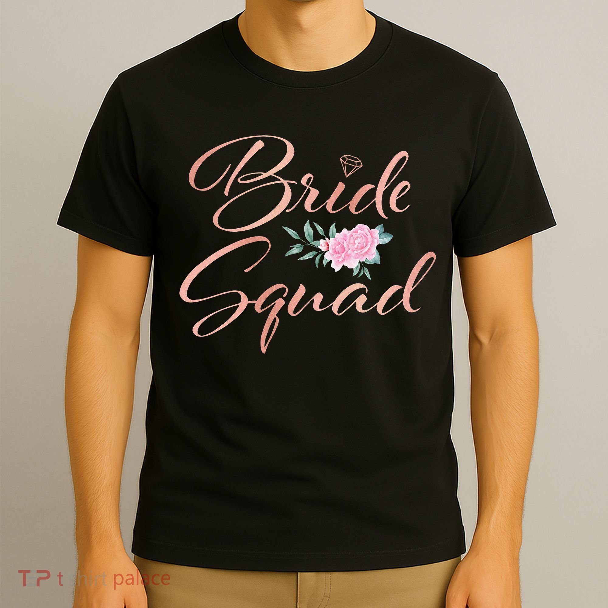 Bride Squad Bachelorette Party Bridal Shower Bridesmaid T-Shirt