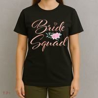 Bride Squad Bachelorette Party Bridal Shower Bridesmaid T-Shirt thumb 4
