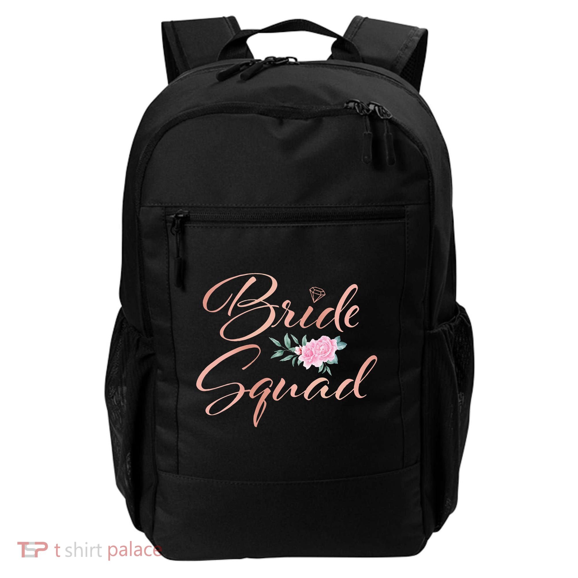 Bride Squad Bachelorette Party Bridal Shower Bridesmaid Backpack