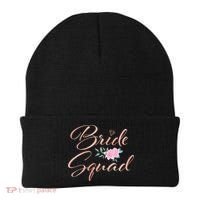 Bride Squad Bachelorette Party Bridal Shower Bridesmaid Beanie thumb 0
