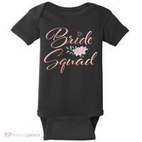 Bride Squad Bachelorette Party Bridal Shower Bridesmaid Baby Bodysuit thumb 0