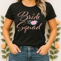 Bride Squad Bachelorette Party Bridal Shower Bridesmaid Women's T-Shirt thumb 2