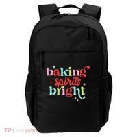 Baking Spirits Bright Christmas Cookie Funny Lovers Backpack thumb 0