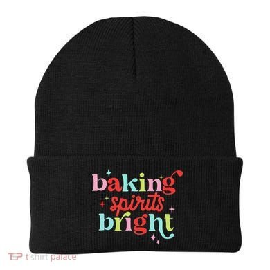 Baking Spirits Bright Christmas Cookie Funny Lovers Beanie