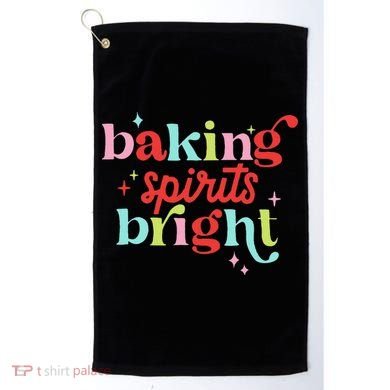 Baking Spirits Bright Christmas Cookie Funny Lovers Golf Towel