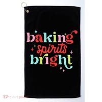 Baking Spirits Bright Christmas Cookie Funny Lovers Golf Towel thumb 0