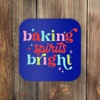 Baking Spirits Bright Christmas Cookie Funny Lovers Coaster thumb 0